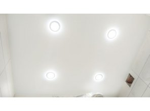 Монтаж потолка в ванной 3 м2 с использованием пленки VIPCEILING серии MONLANGE M9001 (2.15)