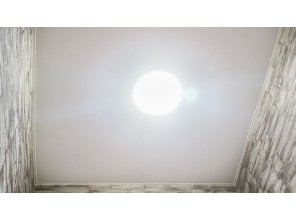 Монтаж потолка в прихожей 1 м2 с использованием пленки VIPCEILING серии MONLANGE M9001 (2.15)