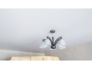 Монтаж потолка в гостиной 16 м2 с использованием пленки VIPCEILING серии MONLANGE S9020 (3.25)