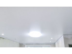 Монтаж потолка в квартире 19 м2 с использованием пленки VIPCEILING серии MONLANGE S9020 (4.35)