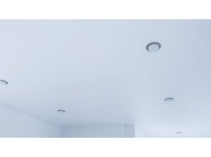 Монтаж потолка в коридоре 12 м2 с использованием пленки VIPCEILING серии MONLANGE M9001 (3.25)