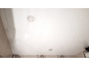 Монтаж потолка в ванной 3 м2 с использованием пленки VIPCEILING серии MONLANGE L9001 (1.65)