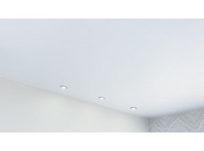 Монтаж потолка в спальне 8 м2 с использованием пленки VIPCEILING серии MONLANGE M9001 (3.25)