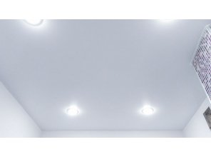 Монтаж потолка в ванной 4 м2 с использованием пленки VIPCEILING серии MONLANGE S9020 (2.15)