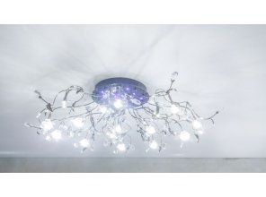 Монтаж потолка в гостиной 16 м2 с использованием пленки VIPCEILING серии MONLANGE M9001 (3.80)