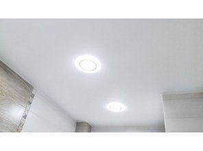 Монтаж потолка в ванной 5 м2 с использованием пленки VIPCEILING серии MONLANGE M9001 (2.15)