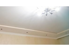 Монтаж потолка для зала 17 м2 с использованием пленки VIPCEILING серии MONLANGE S9020 (3.50)