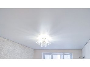 Монтаж потолка для зала 19 м2 с использованием пленки VIPCEILING серии MONLANGE M9001 (3.25)