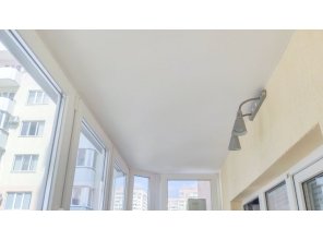 Монтаж потолка в квартире 5 м2 с использованием пленки VIPCEILING серии MONLANGE M9001 (2.15)