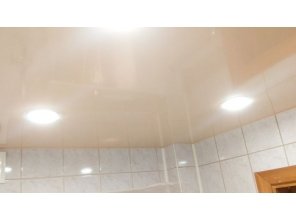 Монтаж потолка в ванной 2 м2 с использованием пленки VIPCEILING серии MONLANGE L9029 (2.15)