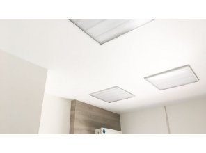 Монтаж потолка в прихожей 10 м2 с использованием пленки VIPCEILING серии MONLANGE M9001 (3.25)