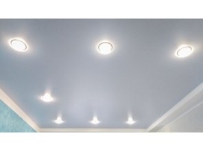 Монтаж потолка в спальне 8 м2 с использованием пленки VIPCEILING серии MONLANGE S9110 (3.50)