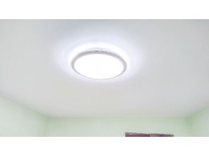 Монтаж потолка в спальне 12 м2 с использованием пленки VIPCEILING серии MONLANGE S9020 (3.25)