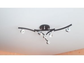 Монтаж потолка для зала 17 м2 с использованием пленки VIPCEILING серии MONLANGE M9001 (3.50)