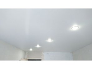 Ремонт потолка в спальне 12 м2 с использованием пленки VIPCEILING серии MONLANGE S9020 (3.25)