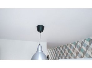 Ремонт потолка на кухне 11 м2 с использованием пленки VIPCEILING серии MONLANGE M9001 (2.60)