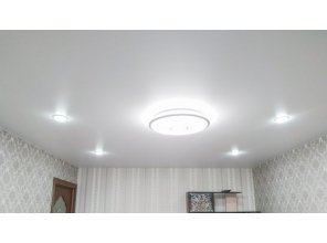 Ремонт потолка для зала 18 м2 с использованием пленки VIPCEILING серии MONLANGE M9001 (3.25)