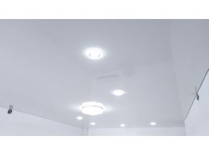 Монтаж потолка для зала 23 м2 с использованием пленки VIPCEILING серии MONLANGE L9042 (5.45)