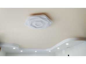 Монтаж потолка на кухне 13 м2 с использованием пленки VIPCEILING серии MONLANGE S9020 (2.60)