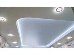 Монтаж потолка в детской 17 м2 с использованием пленки VIPCEILING серии MONLANGE M9001 (3.25)