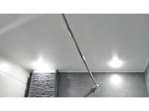 Монтаж потолка в ванной 6 м2 с использованием пленки VIPCEILING серии MONLANGE M9001 (3.25)