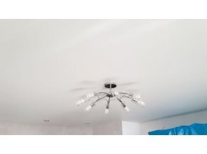 Монтаж потолка для зала 21 м2 с использованием пленки VIPCEILING серии MONLANGE M9001 (4.00)