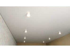 Монтаж потолка в спальне 19 м2 с использованием пленки VIPCEILING серии MONLANGE M9001 (3.50)
