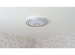 Монтаж потолка в спальне 10 м2 с использованием пленки VIPCEILING серии MONLANGE M9001 (3.25)