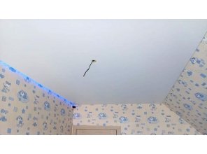 Монтаж потолка в детской 8 м2 с использованием пленки VIPCEILING серии MONLANGE M9001 (3.50)