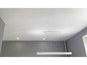 Монтаж потолка на кухне 15 м2 с использованием пленки VIPCEILING серии MONLANGE M9001 (3.50)