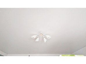 Бесшовный сатиновый натяжной потолок на кухню 18,1 м2