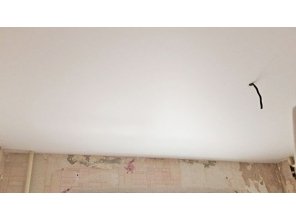 Сатиновый натяжной потолок на кухню 6,6 м2