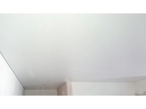 Бесшовный матовый натяжной потолок для зала 27,4 м2