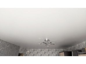 Монтаж потолка в гостиной 16 м2 с использованием пленки VIPCEILING серии MONLANGE S9020 (3.25)