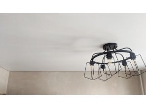 Монтаж потолка на кухне 8 м2 с использованием пленки VIPCEILING серии MONLANGE M9001 (3.25)