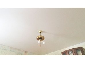 Бесшовный матовый натяжной потолок для зала 19,3 м2