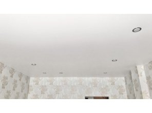 Монтаж потолка для зала 19 м2 с использованием пленки VIPCEILING серии MONLANGE M9001 (3.50)