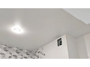 Монтаж потолка в ванной 7 м2 с использованием пленки VIPCEILING серии MONLANGE M9001 (2.60)