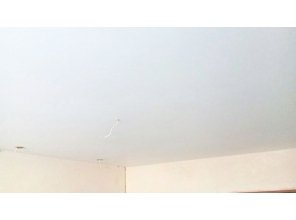 Бесшовный матовый натяжной потолок в гостиную 16,6 м2