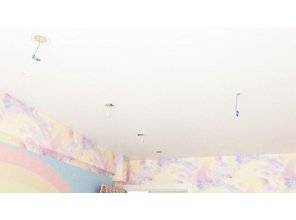 Бесшовный матовый натяжной потолок в детскую 13,2 м2