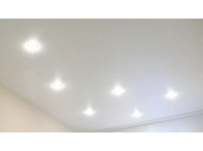 Бесшовный матовый натяжной потолок в детскую 16,2 м2