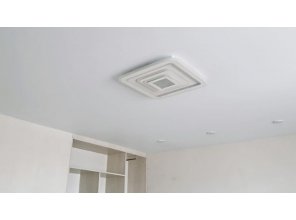 Монтаж потолка для зала 16 м2 с использованием пленки VIPCEILING серии MONLANGE M9001 (3.50)