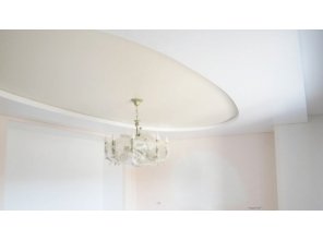 Двухуровневый глянцевый потолок 20,3 м2