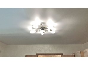 Монтаж потолка для зала 18 м2 с использованием пленки VIPCEILING серии MONLANGE M9001 (4.35)