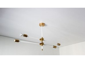 Бесшовный матовый натяжной потолок в спальню 12,1 м2