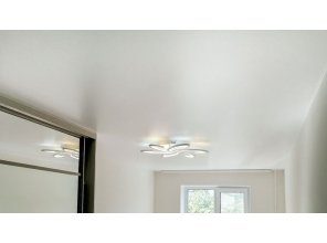 Монтаж потолка в спальне 12 м2 с использованием пленки VIPCEILING серии MONLANGE M9001 (2.60)