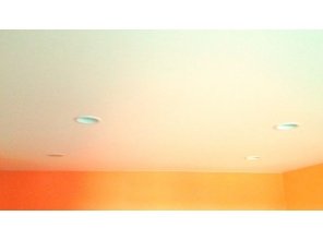 Бесшовный матовый натяжной потолок в гостиную 20,3 м2