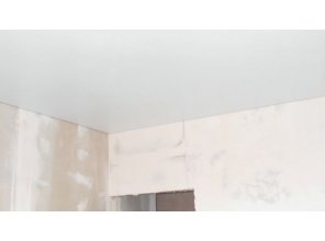 Бесшовный матовый натяжной потолок для зала 17,9 м2