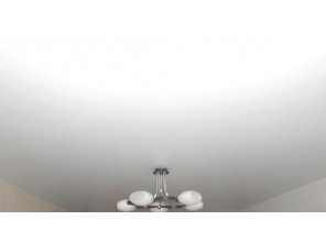 Бесшовный матовый натяжной потолок для зала 17,1 м2