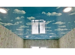 Монтаж потолка в детской 13 м2 с использованием пленки VIPCEILING серии MONLANGE F9114 (3.50)